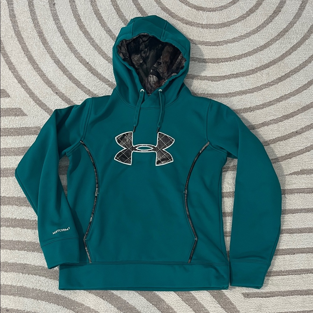 Women’s Under Armour Teal & Camo Hoodie
